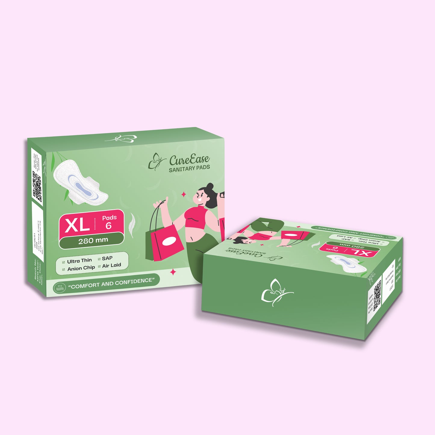 Ultra-thin Premium Tri-Fold Sanitary Pad with Anion Chip (XL)
