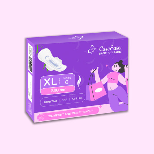 Ultra-thin Premium Tri-Fold Sanitary Pad with Wooden Pulp Core (XL)